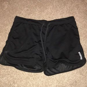 Black athletic shorts